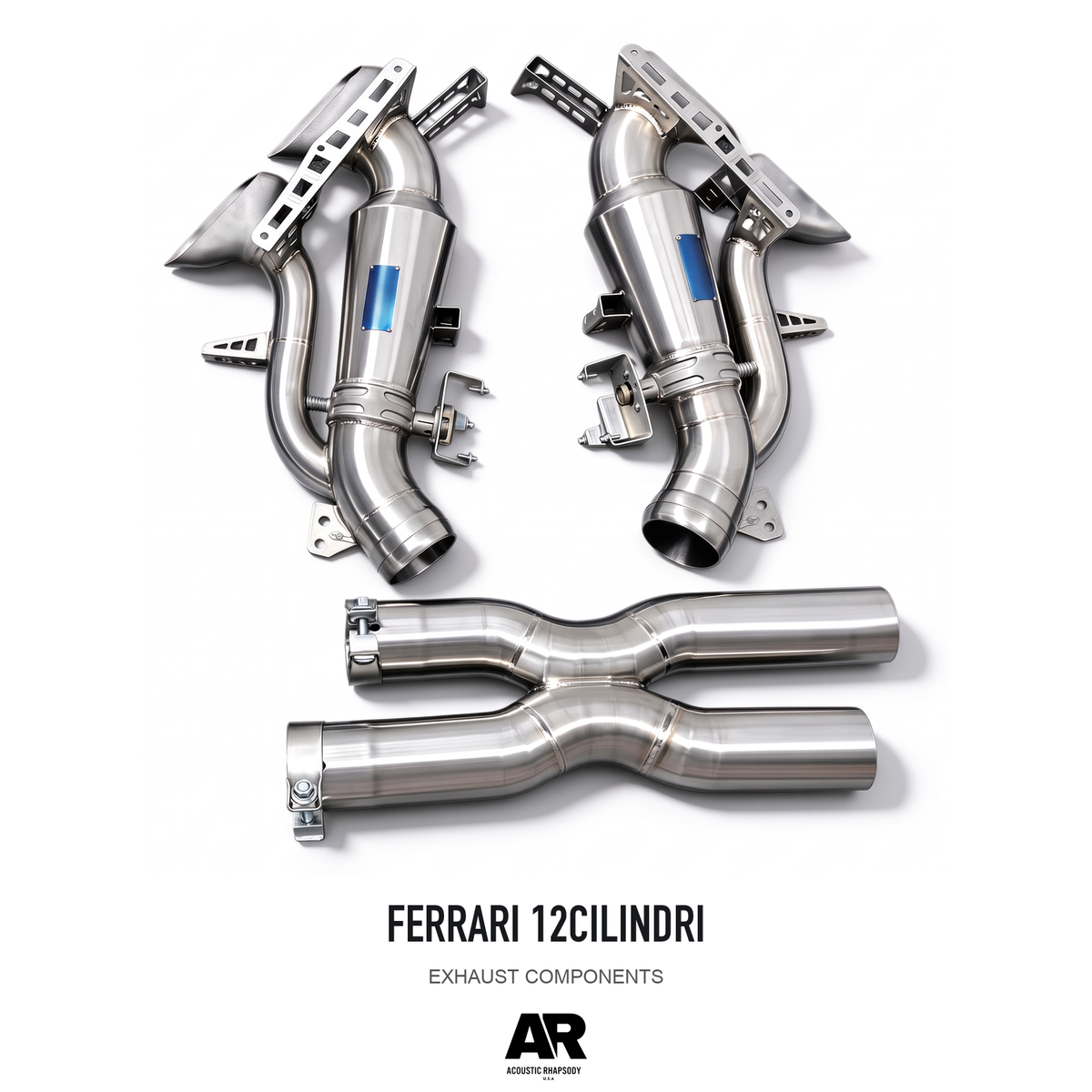 FERRARI 12CILINDRI — photographed assembly view 2; AR-styled presentation.