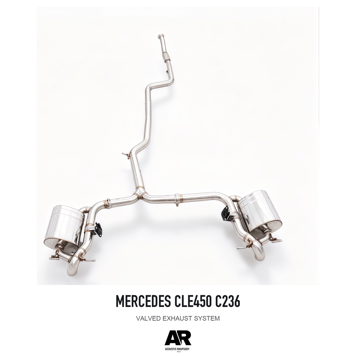 MERCEDES CLE450 C236 — photographed assembly view 2; AR-styled presentation.