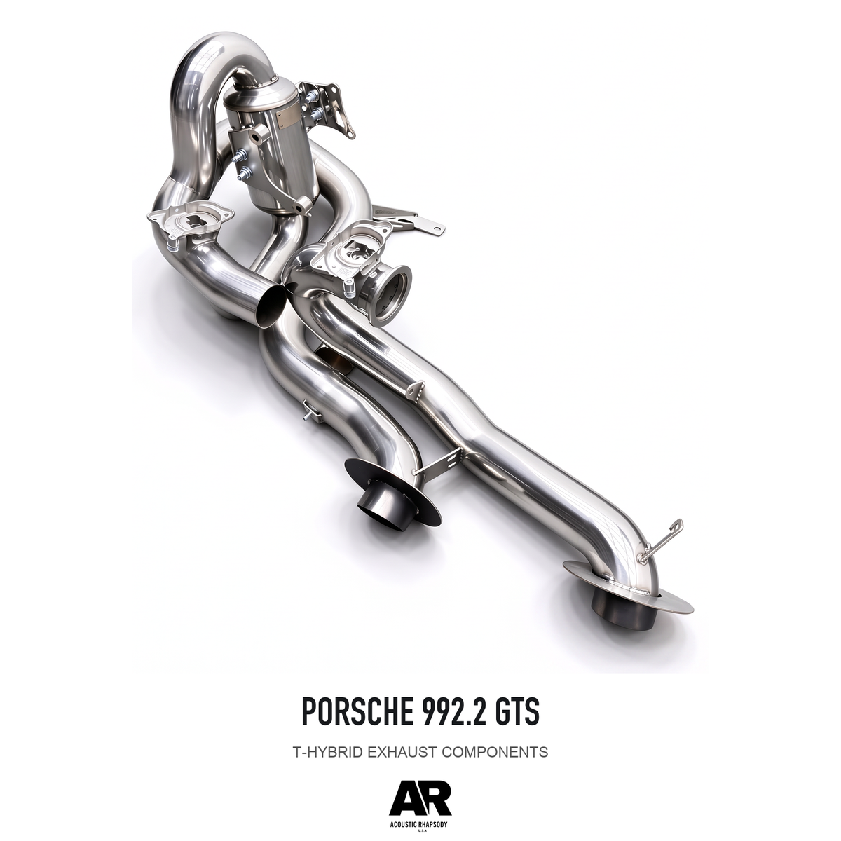 PORSCHE 992.2 GTS — photographed assembly view 2; AR-styled presentation.