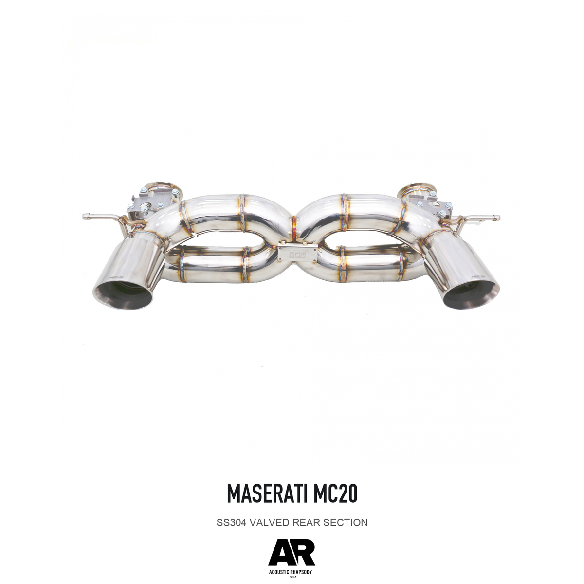Maserati MC20 SS304 Valved Rear Section — overall product view 1