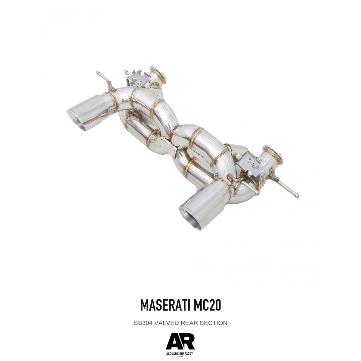 Maserati MC20 SS304 Valved Rear Section — overall product view 3