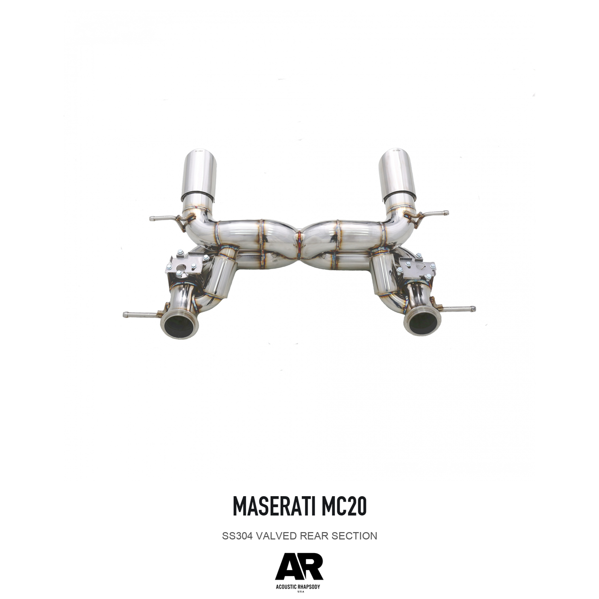 Maserati MC20 SS304 Valved Rear Section — overall product view 4