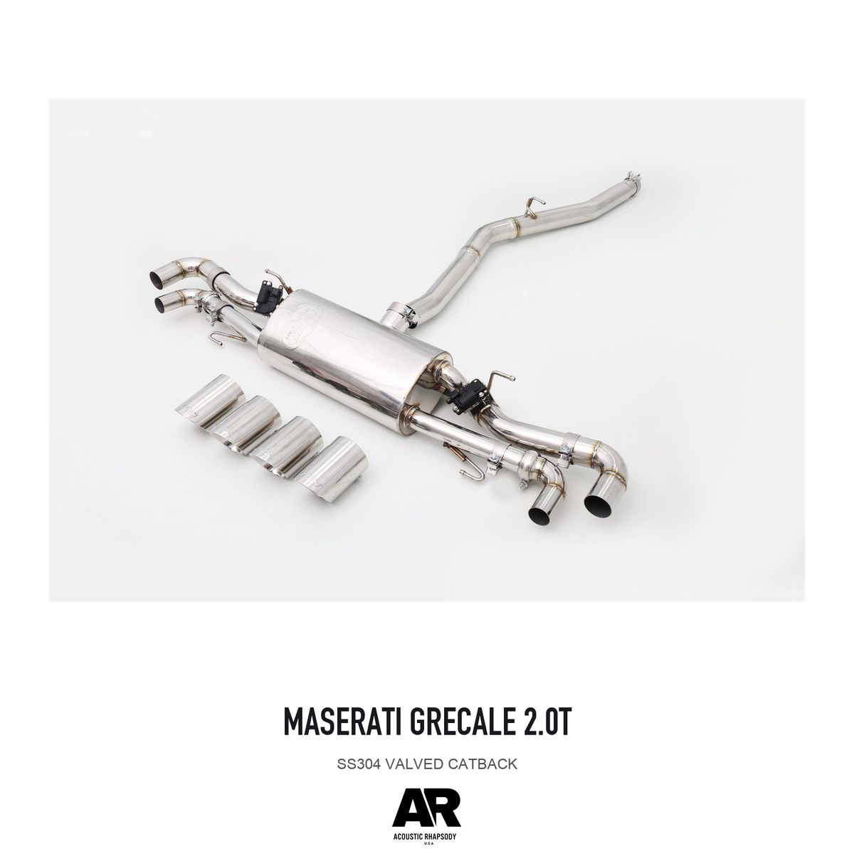 Maserati Grecale 2.0T SS304 Valved Catback — overall product view 1