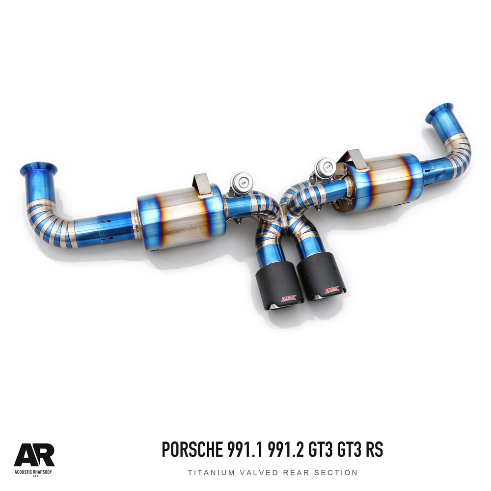AR Porsche 991.1 991.2 GT3 GT3 RS Titanium Valved Rear Section