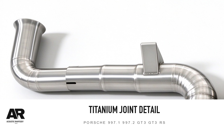 AR Porsche 997.1 997.2 GT3 GT3 RS Titanium Rear Section — original photograph detail 5; original finish with AR presentation.